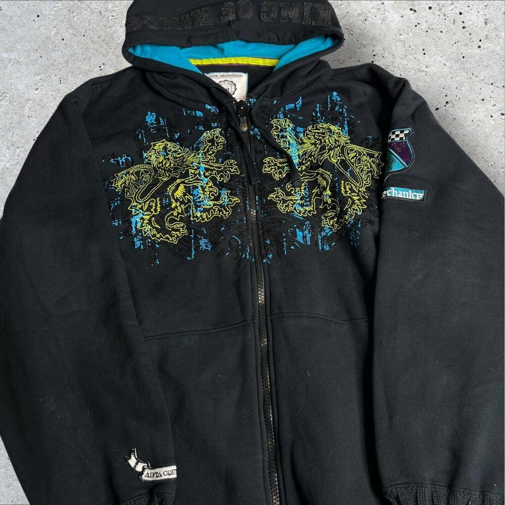 Live Mechanics Jessie‎ Pinkman Affliction Style Grail Hoodie Size 2XL